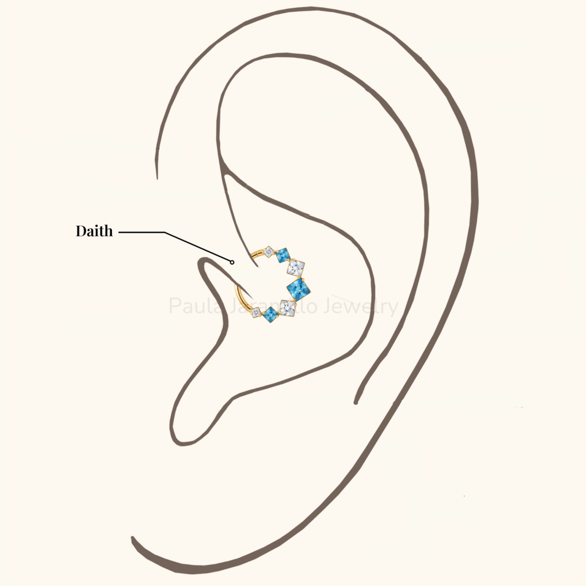 PIERCING DALIA CELESTE