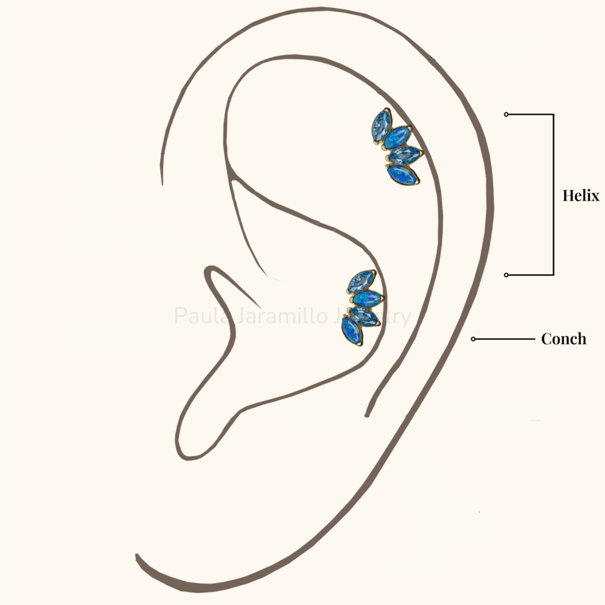 PIERCING IRIS CELESTE
