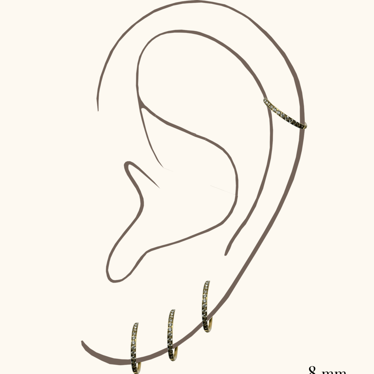 PIERCING AURORA 8 MM