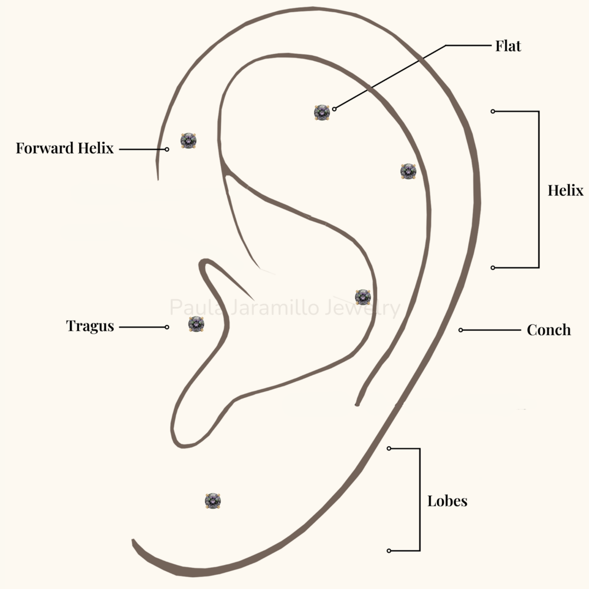 PIERCING ELA MULTICOLOR 2MM