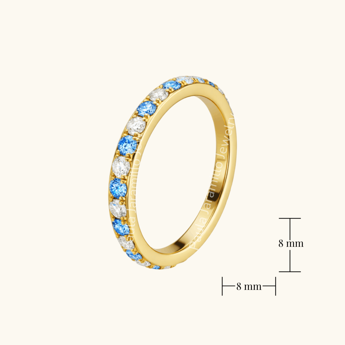 PIERCING AURORA CELESTE 8 MM