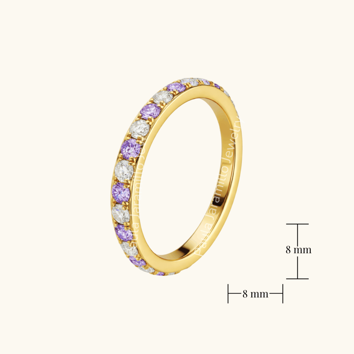 PIERCING AURORA LILA 8 MM