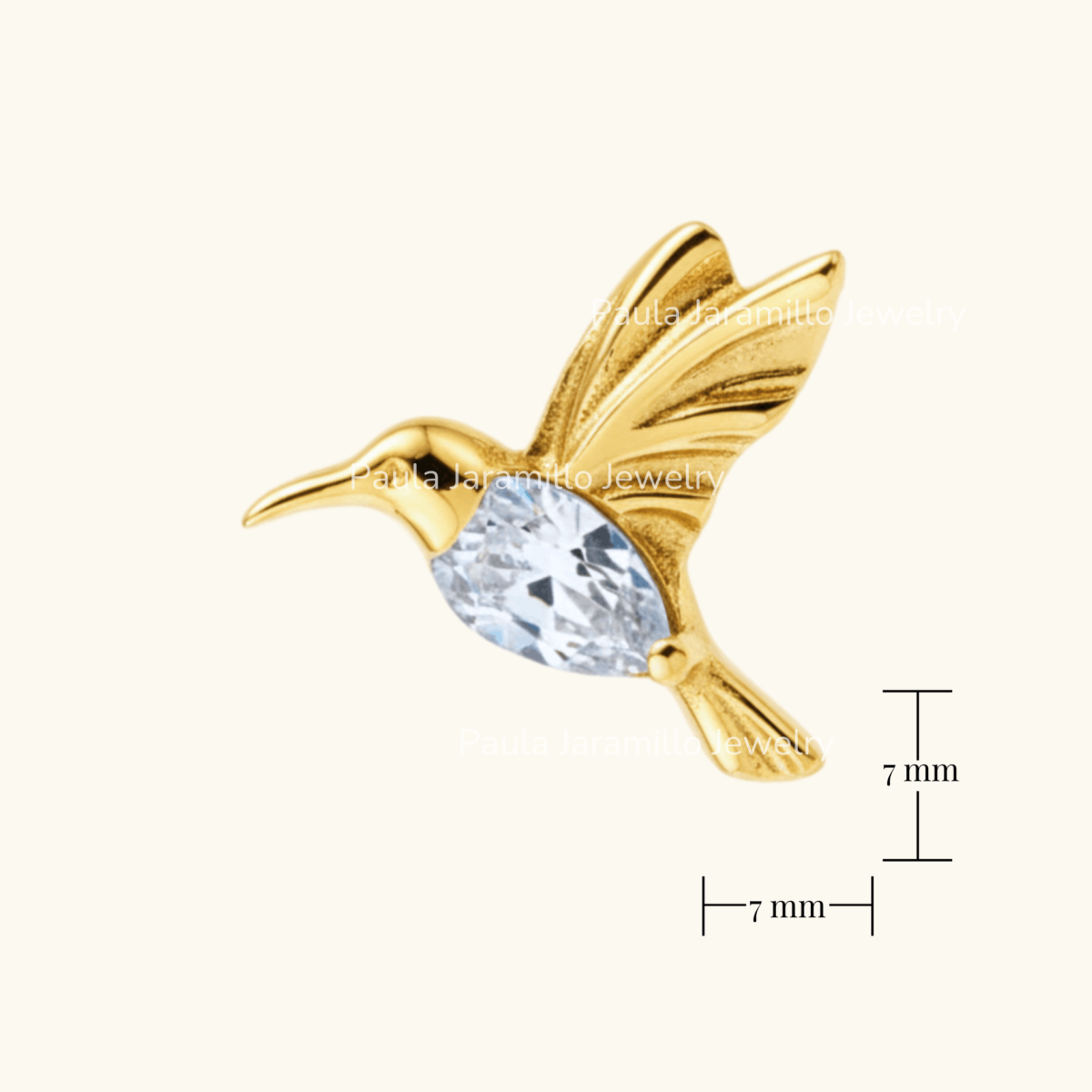 PIERCING COLIBRI BLANCO