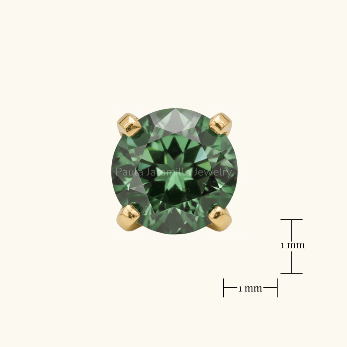 PIERCING ELA VERDE 1MM