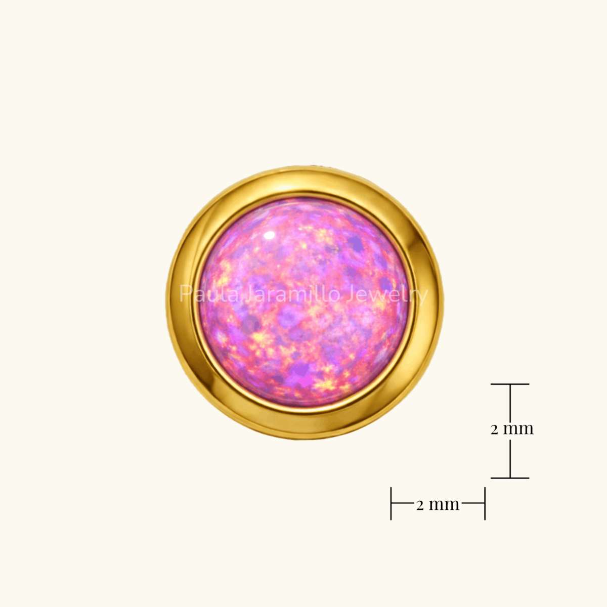 PIERCING MATILDA OPALO ROSA