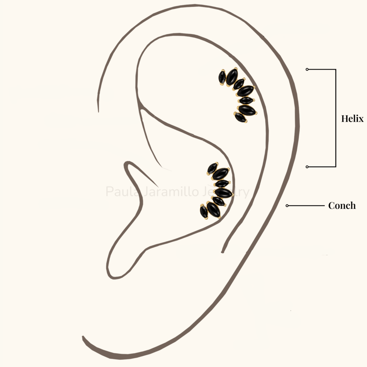 PIERCING COSMOS TURMALINA