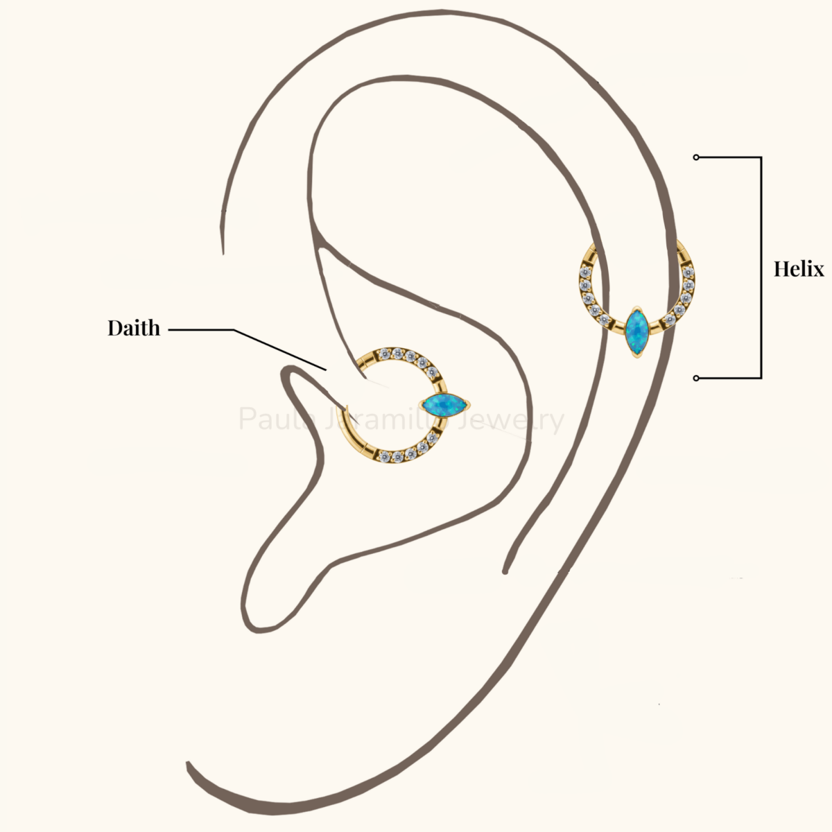 PIERCING HORUS OPALO