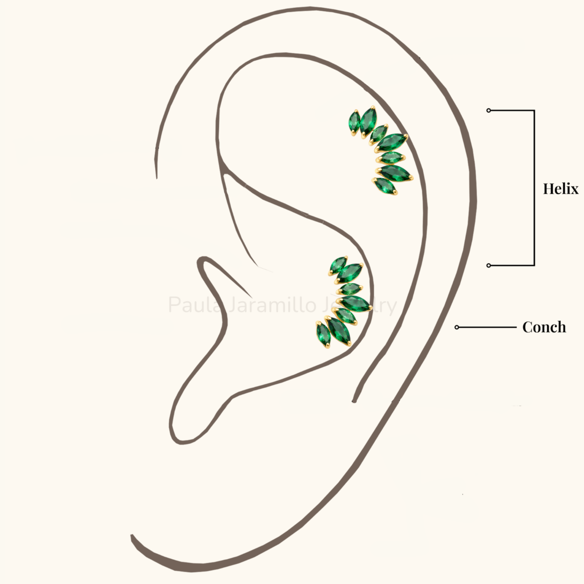 PIERCING COSMOS VERDE