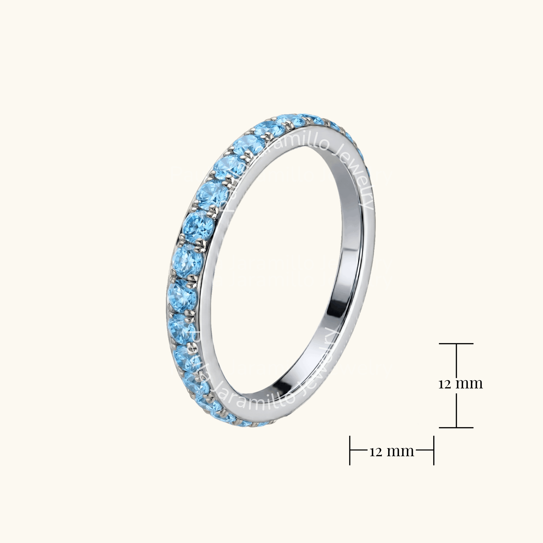 PIERCING AGATA CELESTE 12 MM - Imagen 3