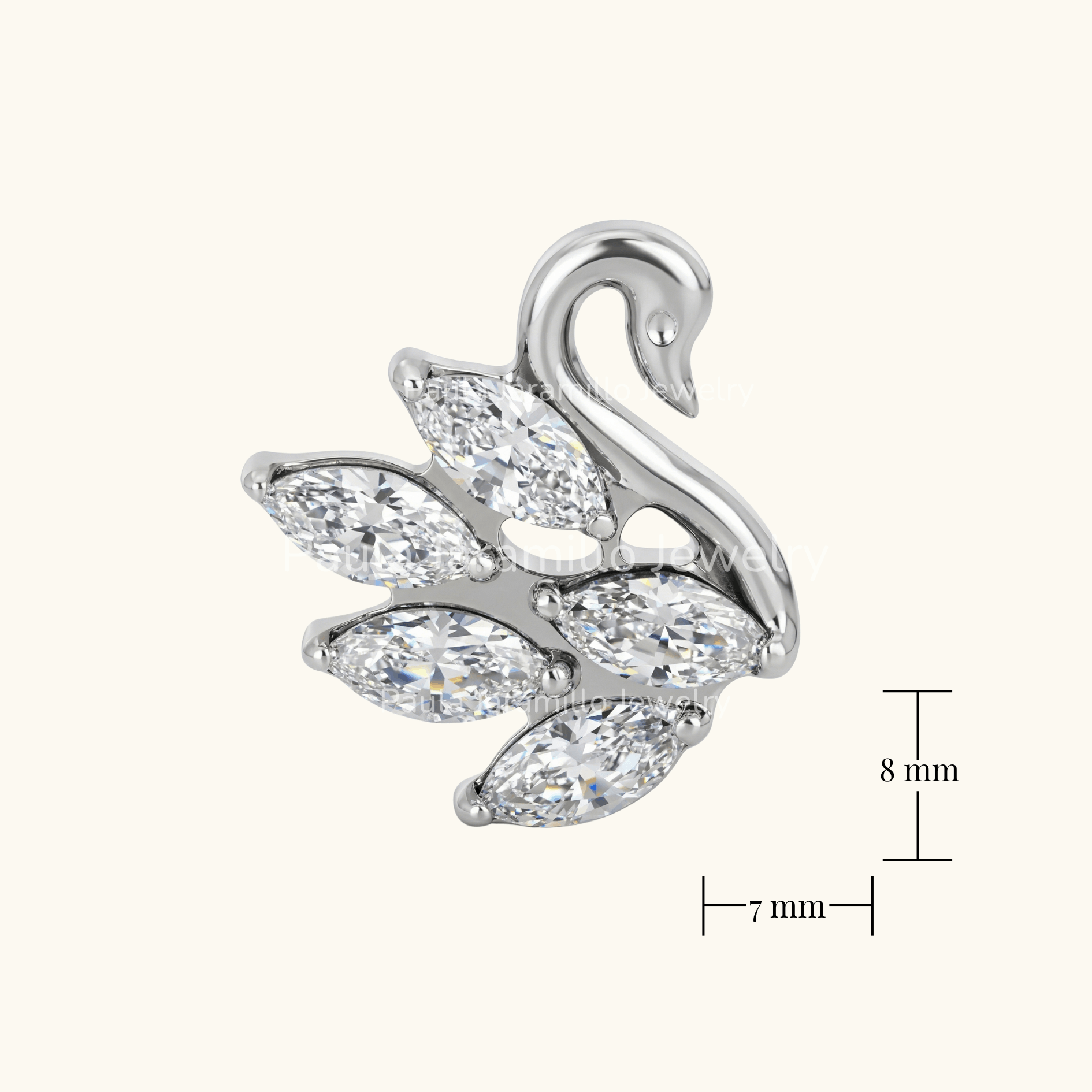 PIERCING CISNE BLANCO - Imagen 3