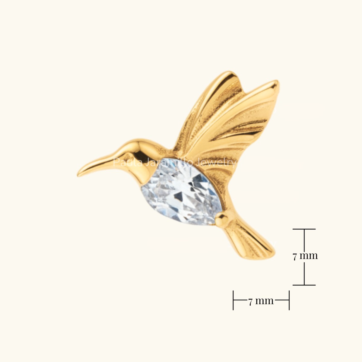 PIERCING COLIBRI BLANCO