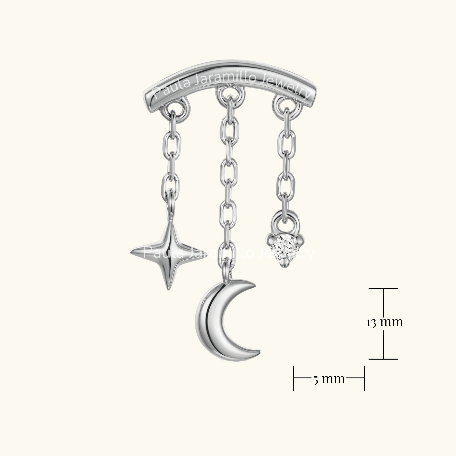 PIERCING INTERESTELAR BLANCO - Imagen 3
