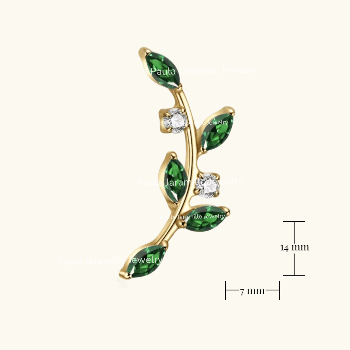 PIERCING OLIVO VERDE
