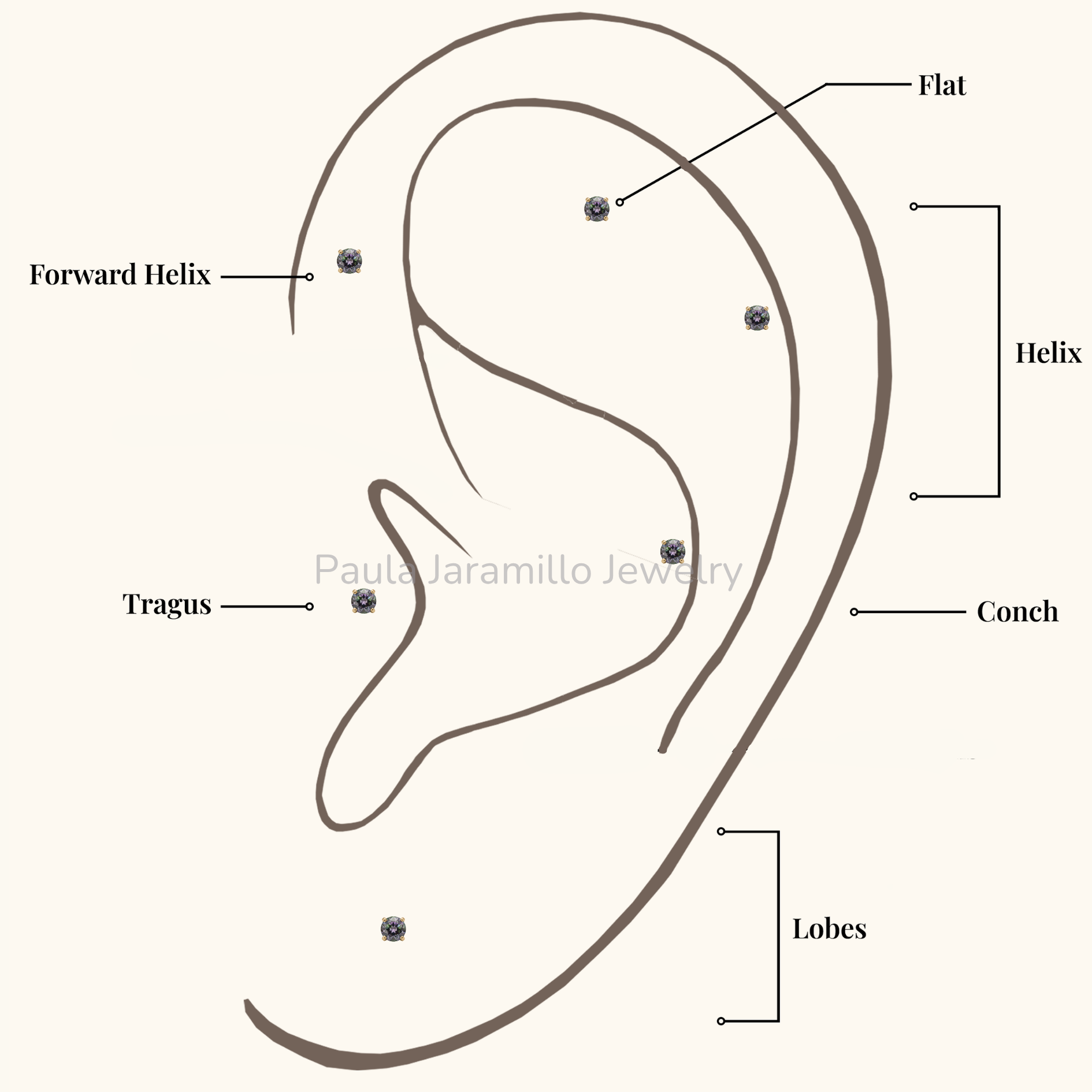 PIERCING ELA MULTICOLOR 2MM - Imagen 2