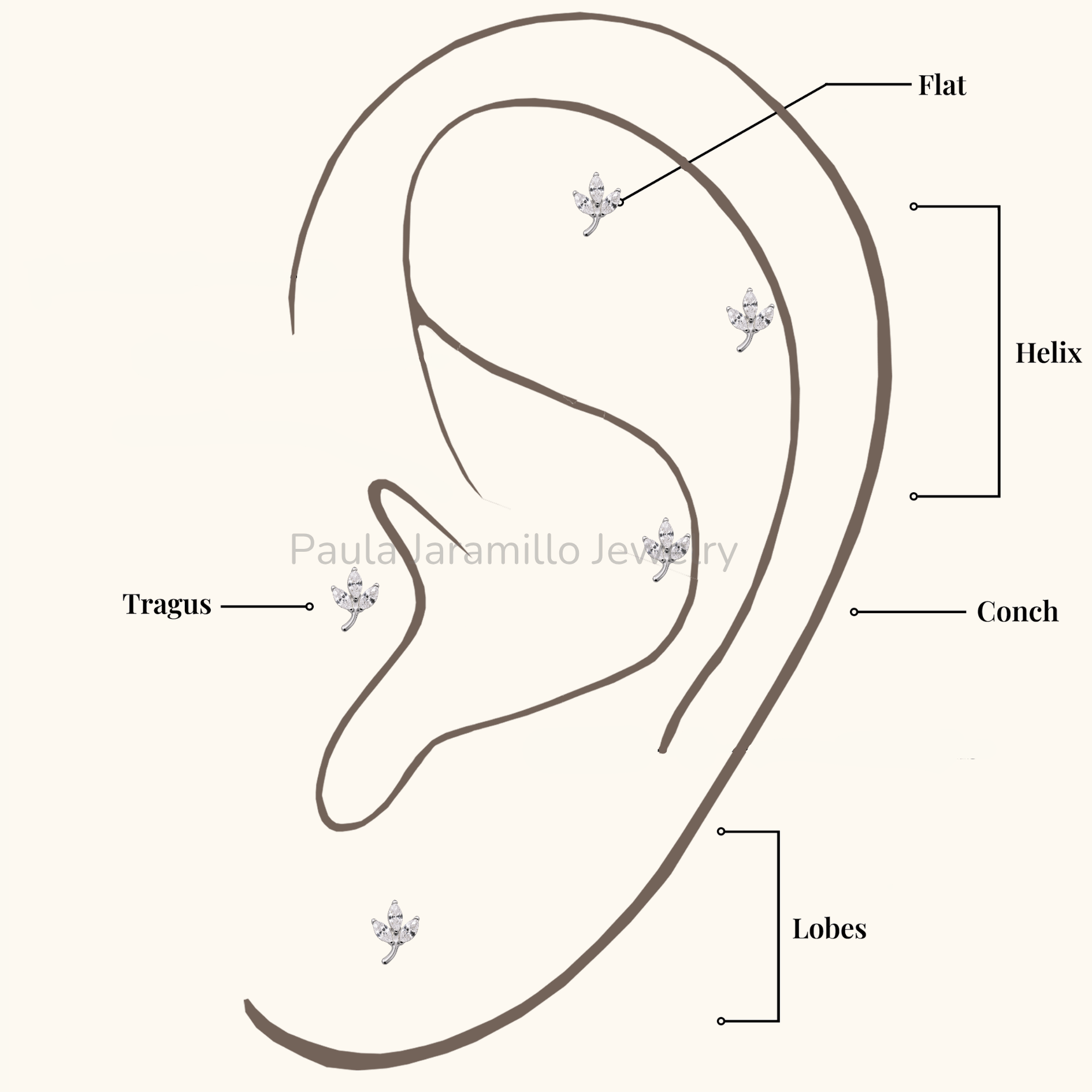 PIERCING HIEDRA BLANCO - Imagen 4