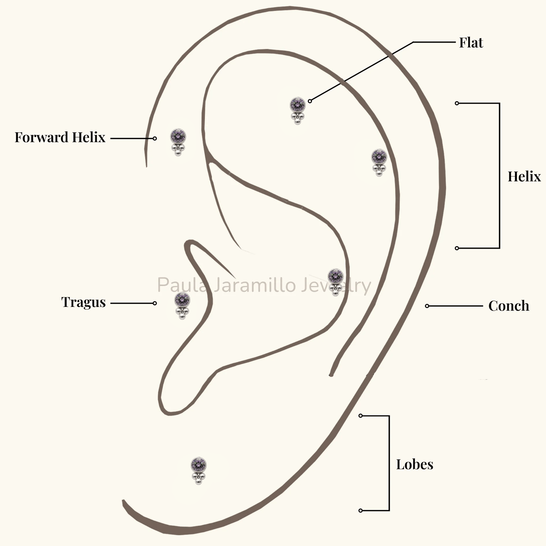 PIERCING SIRA MULTICOLOR - Imagen 4