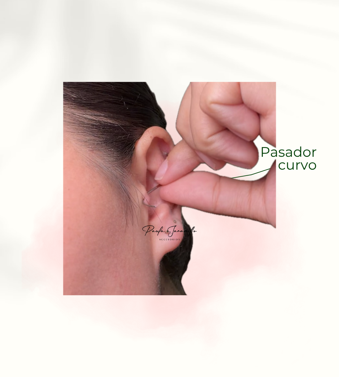 PASADOR CURVO DE TITANIO