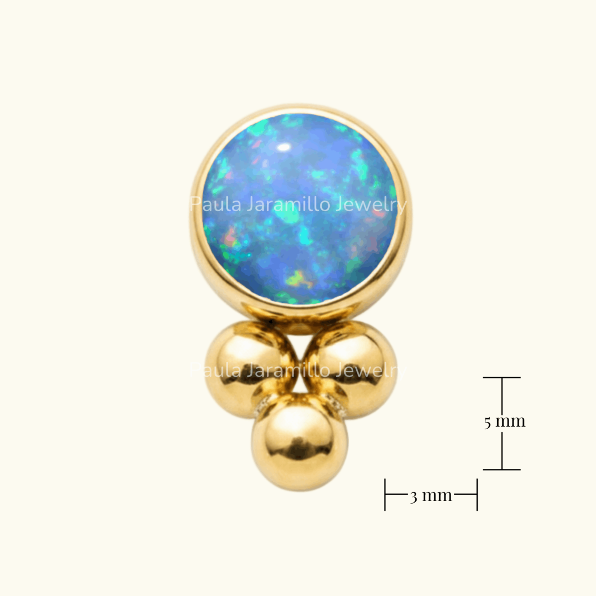 PIERCING SIRA OPALO CELESTE