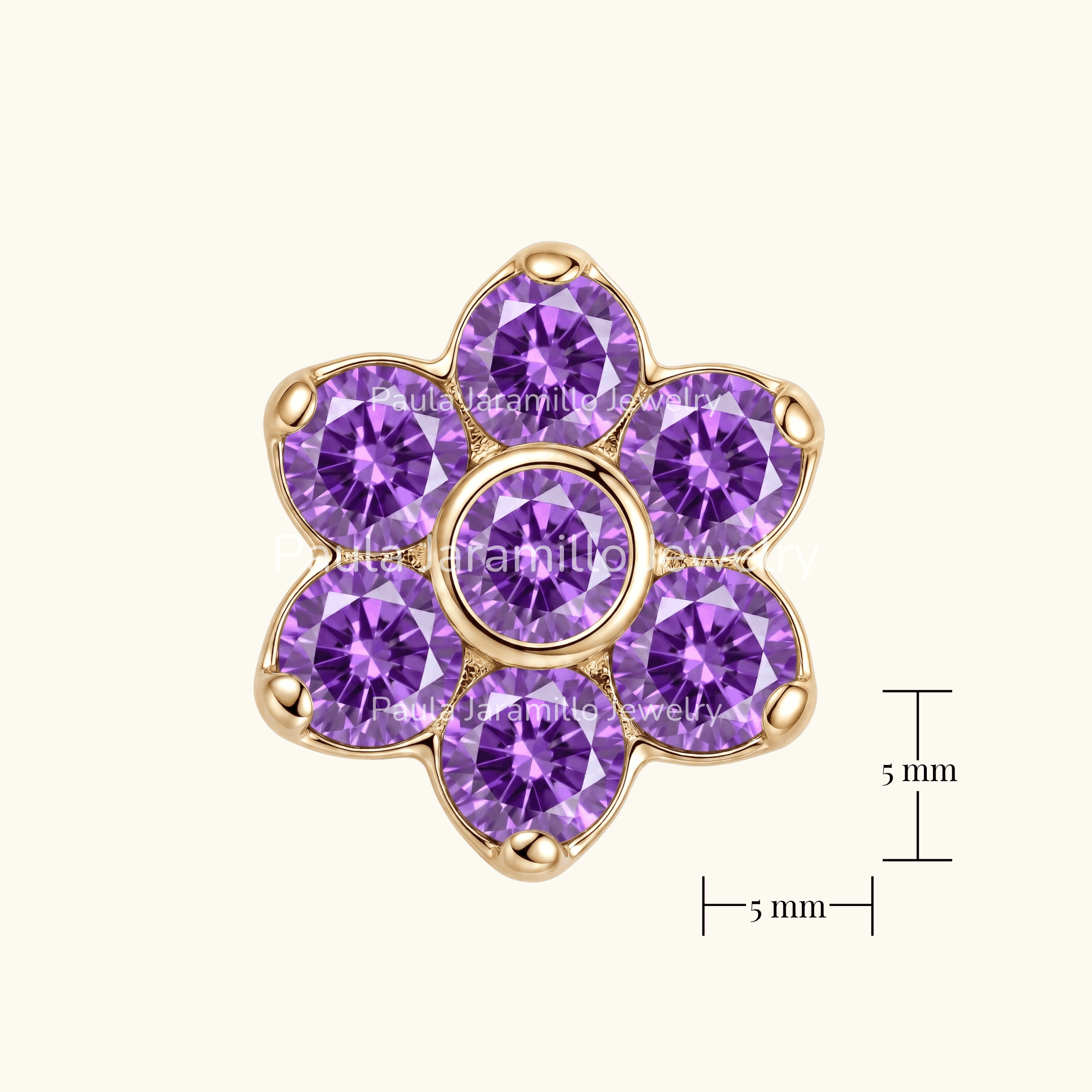 PIERCING VIOLETA LILA