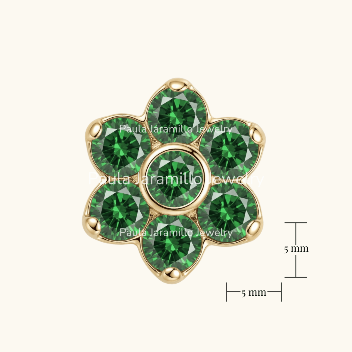 PIERCING VIOLETA VERDE