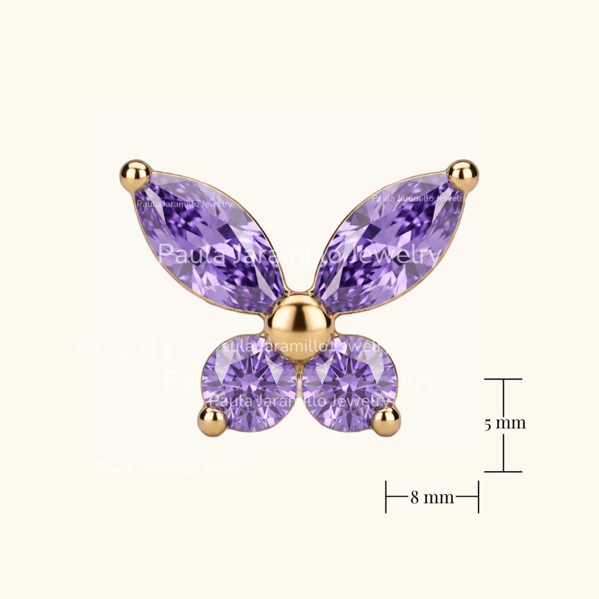 PIERCING MALVA LILA