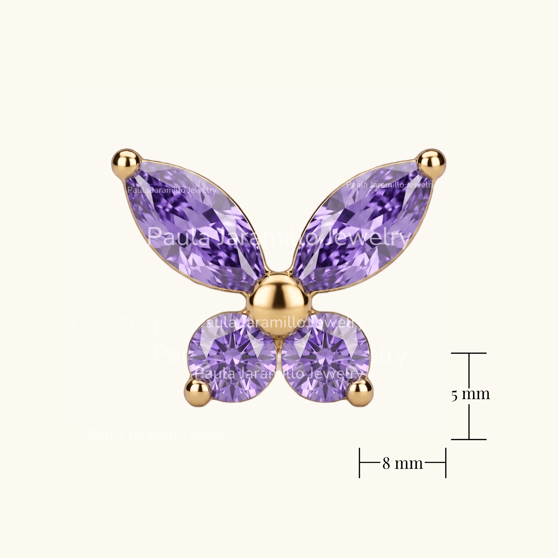 PIERCING MALVA LILA
