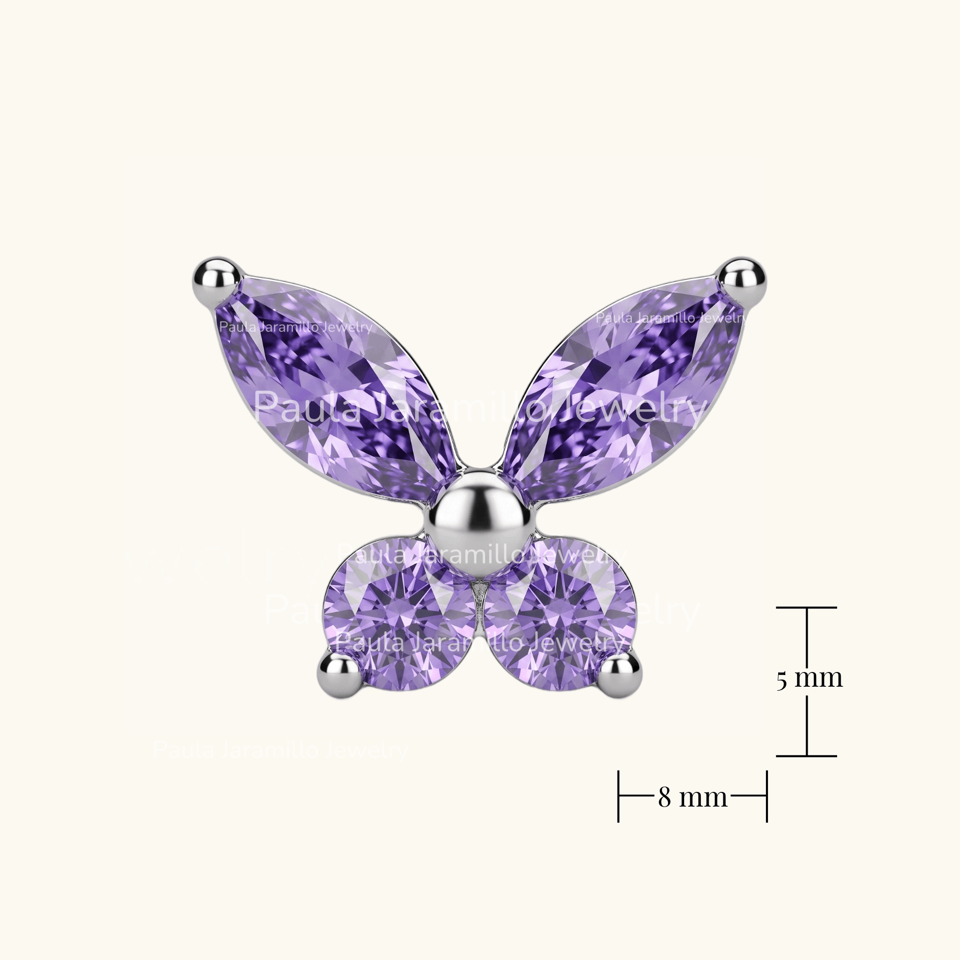 PIERCING MALVA LILA - Imagen 3