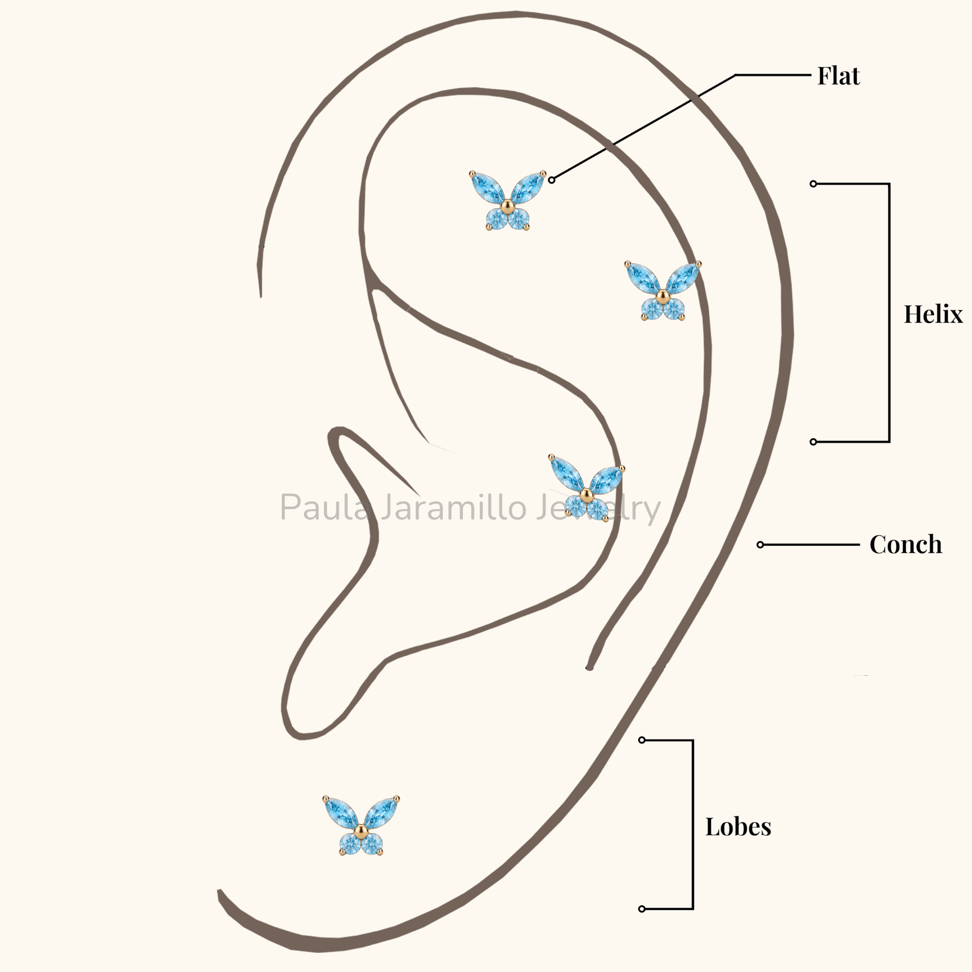 PIERCING MALVA CELESTE - Imagen 2