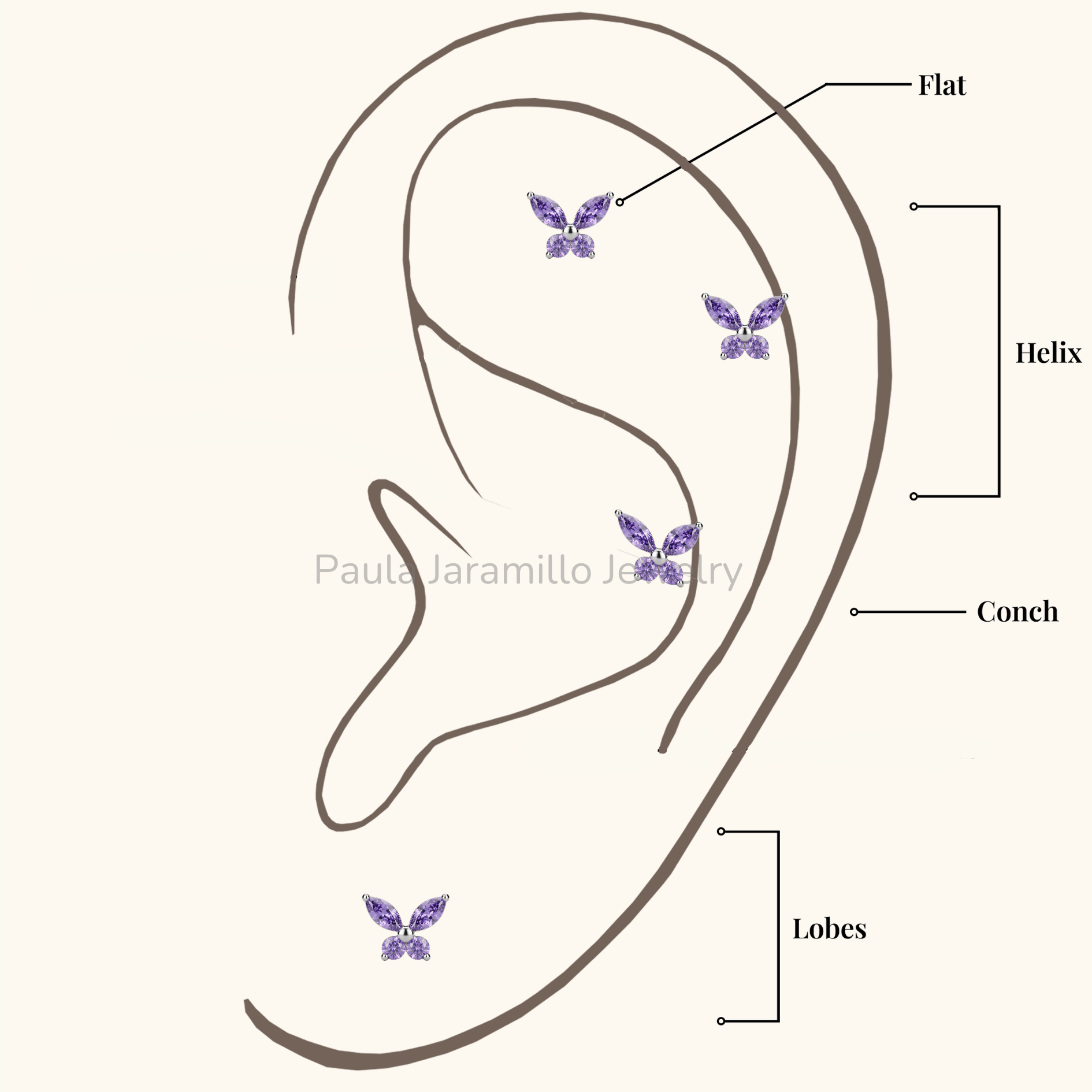 PIERCING MALVA LILA - Imagen 4