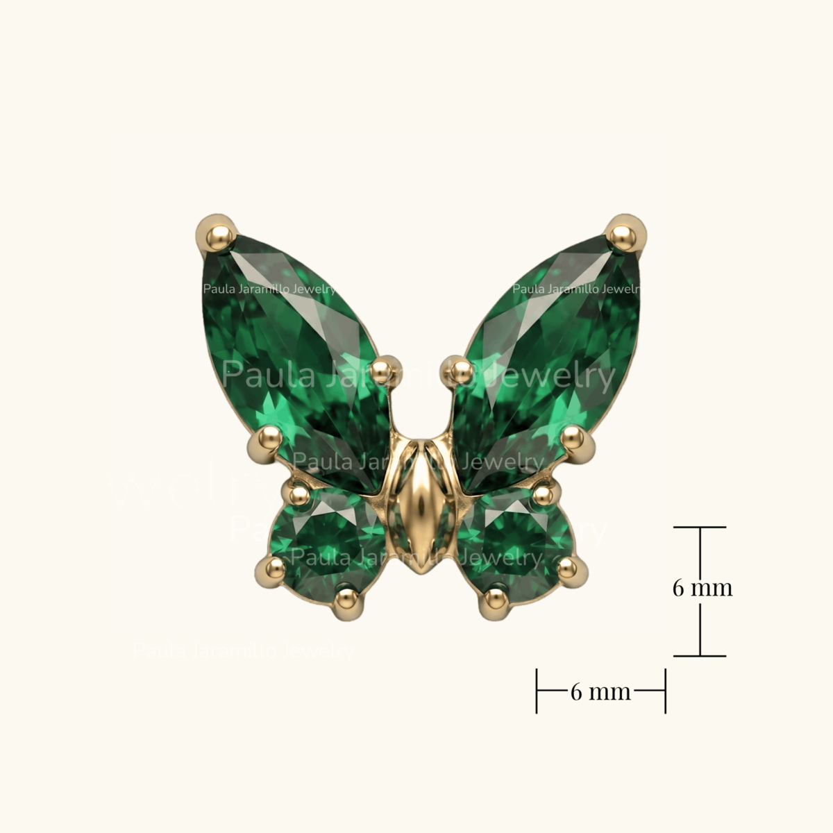 PIERCING MALVA VERDE