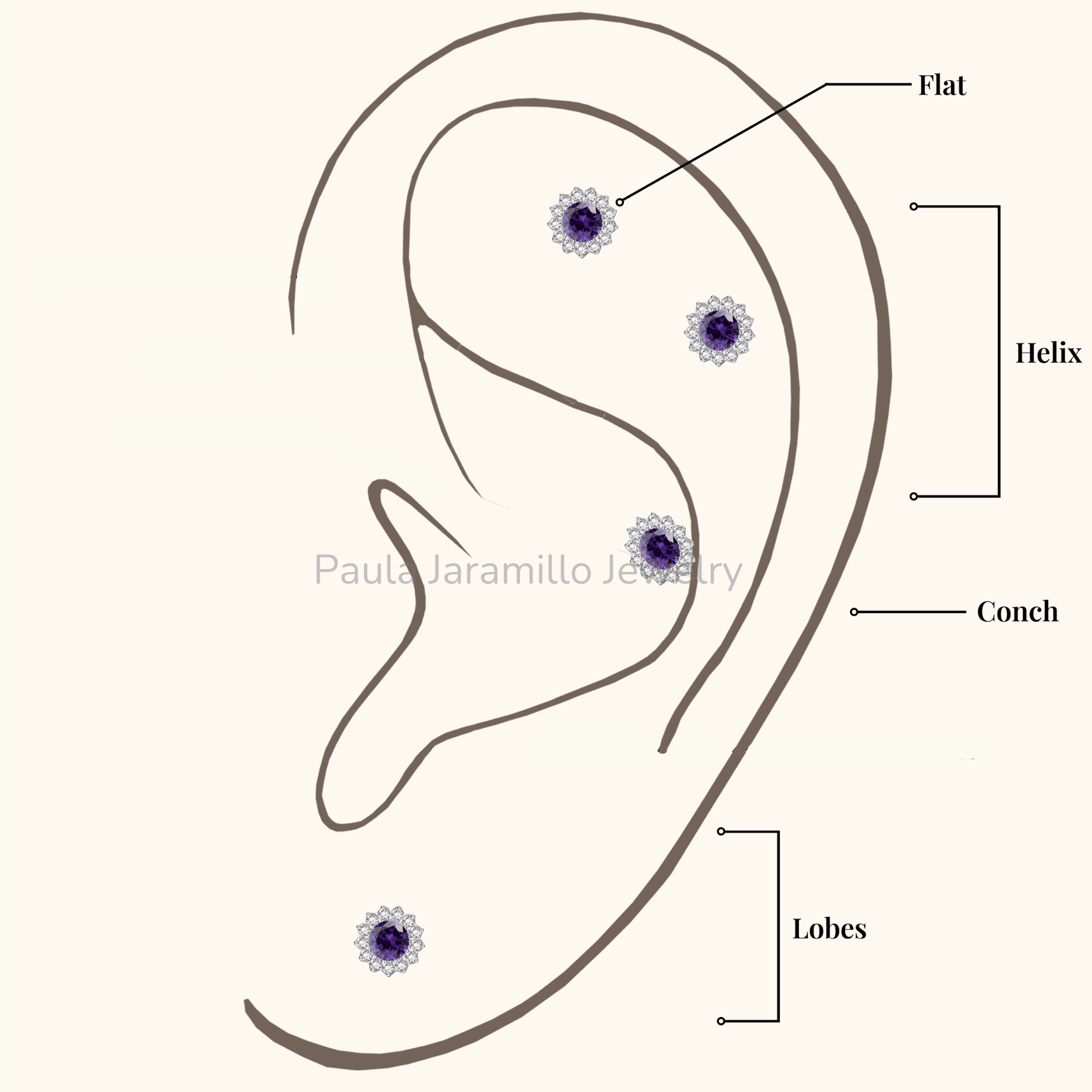 PIERCING ADEL LILA - Imagen 4